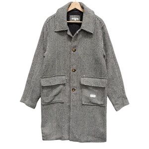 Banks Journal Herringbone Long Coat Size Medium